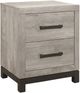 Homelegance® Zephyr Gray/Light Gray Nightstand-0