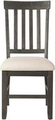 Elements International Stone Cream/Smokey Dark Ash Dining Chair-1