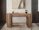 International Furniture Direct Balam Stained Brown Desk-1