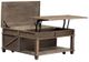 Liberty Furniture Parkland Falls Weathered Taupe Square Lift Top Cocktail Table-1
