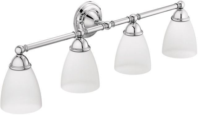 Moen® Brantford™ Chrome Four Globe Bath Light-0