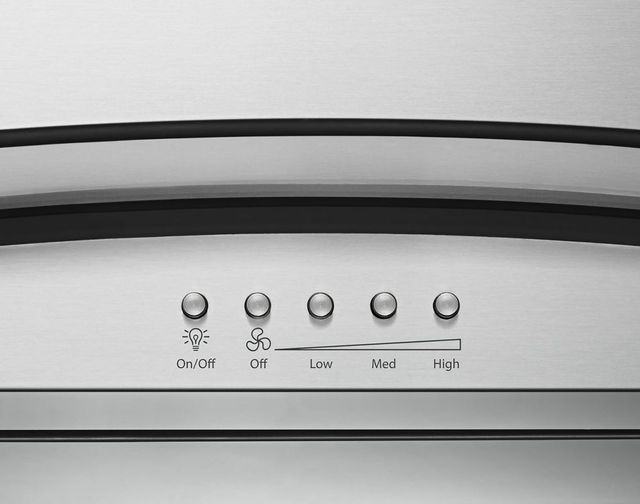 Maytag® 30" Stainless Steel Modern Glass Wall Mount Range Hood-1