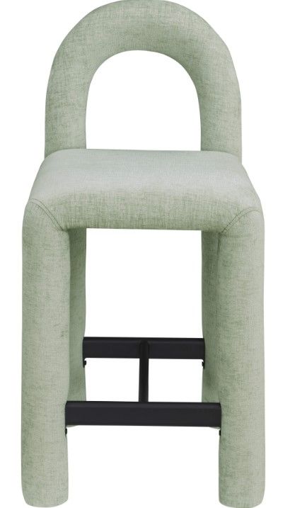 Meridian Furniture Amari Mint Upholstered Counter Stool-1