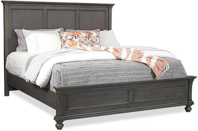 aspenhome® Oxford Peppercorn Queen Panel Bed-0