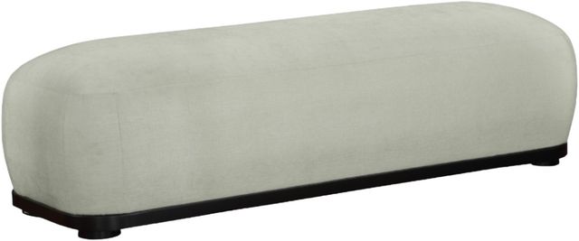 Meridian Furniture Calum Mint/Black Chenille Fabric Bench-0