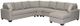 Dynasty Furniture 4-Piece Beige Right-Arm Facing Sectional and Chaise-0