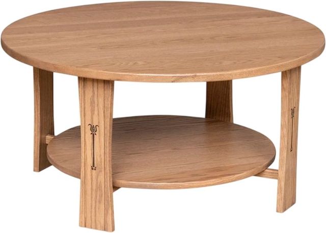 Country Classic Collection Customizable Signature 33" Round Coffee Table-0
