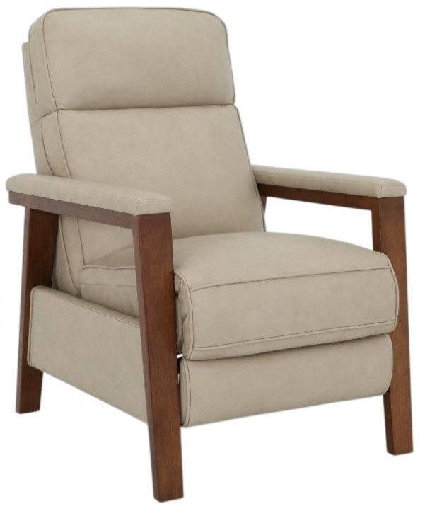 BarcaLounger® Ashland Cashmere Stone Leather Manual Recliner-0