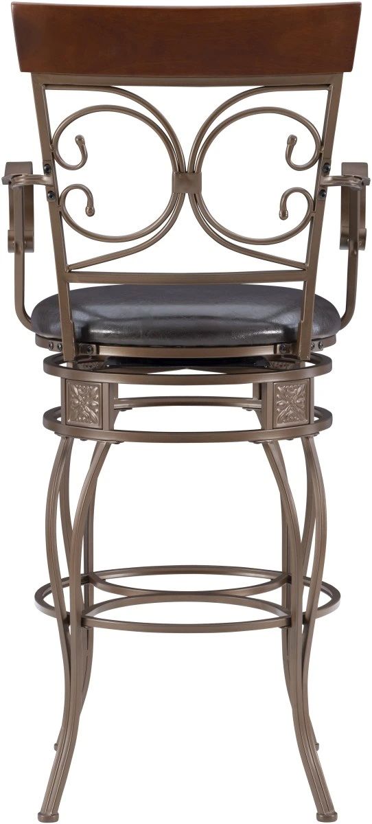 Powell® Bria Dark Bronze Big and Tall Bar Stool-4