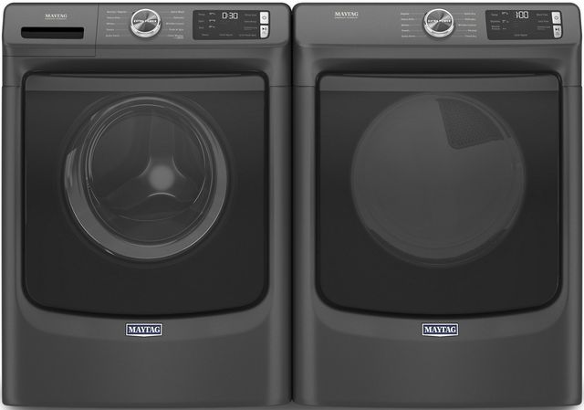 Maytag® Volcano Black Front Load Washer & Gas Dryer Laundry Pair-0
