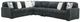Signature Design by Ashley® Midnight-Madness 4-Piece Gunmetal Sectional-0