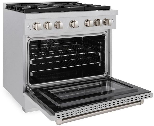 ZLINE Paramount 36" Satin Stainless Steel Pro Style Dual Fuel Range-3