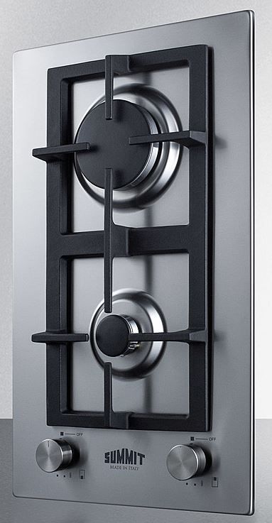 Summit® 12" Stainless Steel Natural Gas Cooktop-1
