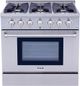 Thor Kitchen® 36" Stainless Steel Pro Style Gas Range-0
