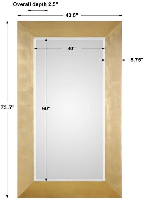 Uttermost® Chaney Gold Leaf Mirror-2
