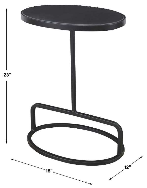 Uttermost® Jessenia Black Accent Table-2