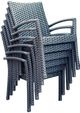 Enclover Trillium Black/White Arm Dining Chair-1