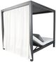 CabanaCoast® Customizable Muse Aluminum Outdoor Cabana Daybed with 1 Curtain-3