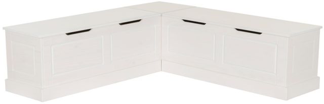 Linon Norah 2-Piece Navy/White Nook with Cushion Set-3
