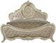 ACME Furniture Ragenardus Antique White/Beige Upholstered California King Panel Bed-3