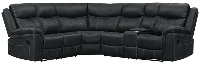 Albany Industries Jackson 3-Piece Gray Manual Reclining L-Shape Sectional-0