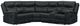Albany Industries Jackson 3-Piece Gray Manual Reclining L-Shape Sectional-0