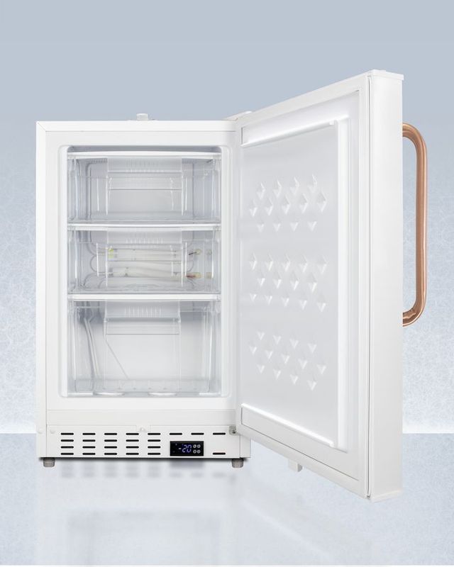 Accucold® 2.5 Cu. Ft. White Built-In Vaccine Undercounter All-Freezer with Copper handle -1