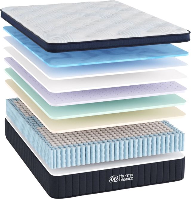 Brooklyn Bedding ThermoBalance LX 14" Hybrid Firm Euro Top Queen Mattress in a Box-2