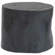 A & B Home Matte Black 18.5" Accent Table-0