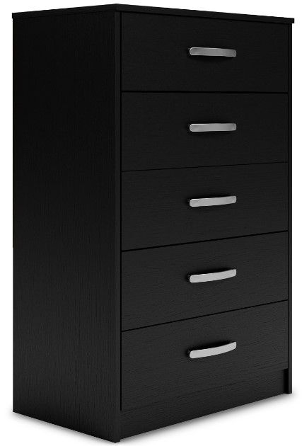 Signature Design by Ashley® Finch 5-Piece Black Full Panel Headboard Bedroom Set-3
