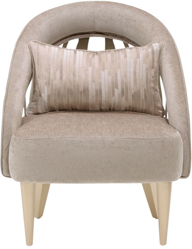 Michael Amini® La Rachelle Medium Champagne Accent Chair-1