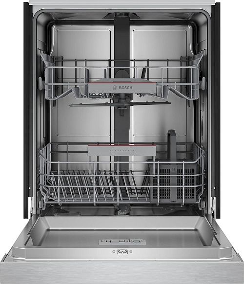 Bosch® 100 Series 24" Stainless Steel Front Control Built-In Dishwasher-1