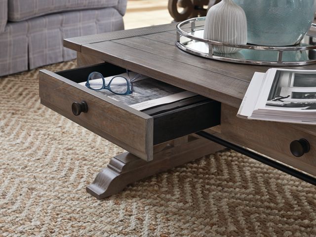 Magnussen Home® Tinley Park Dovetail Grey Rectangular Cocktail Table-2