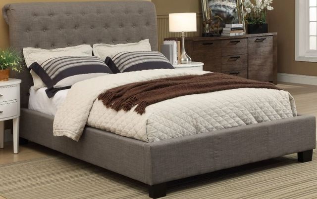 Modus Furniture Geneva Royal Dolphin Queen Platform Sleigh Bed