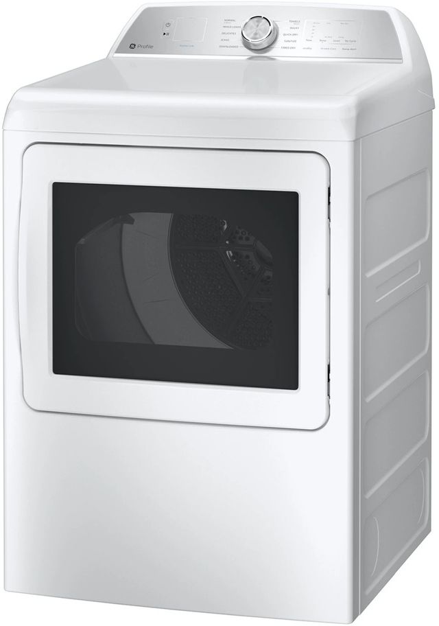GE Profile™ 7.4 Cu. Ft. White Vented Electric Dryer-3