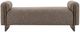 Classic Home Sierra Bronzed Cocoa Upholstered Bench-2