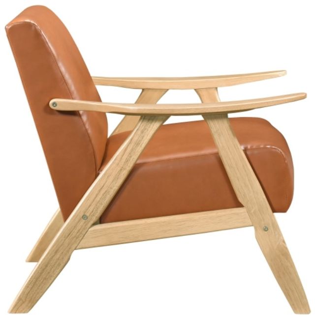 Homelegance® Damala Matt Brown/Natural Accent Chair-3
