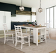 Furniture of America® Kiana 2-Piece Beige/White Counter Stool Set-1
