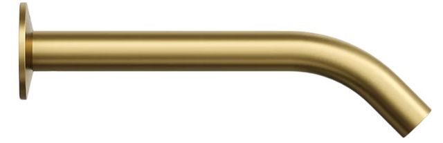KOHLER® Components® Vibrant Brushed Moderne Brass Bathroom Sink Faucet Spout with Tube Design-2