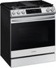Samsung Bespoke 30" White Glass Slide In Gas Range-3