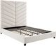 TOV Furniture Javan Cream King Velvet Bed-0