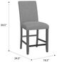 Emerald Home Seneca 2-Piece Gray Counter Stool Set-2