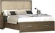 DeFehr Windsor Prairie Storm Queen Upholstered Panel Bed with Storage-0
