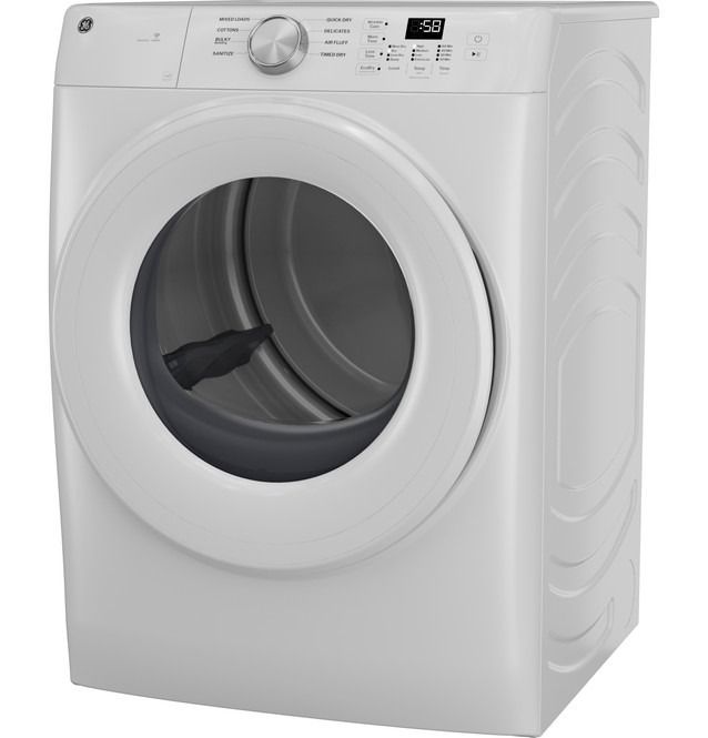 GE® SmartHQ™ 7.8 Cu. Ft. White Electric Dryer-1