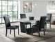 Elements International Beckley 5-Piece Meridian Black/White Dining Set-1