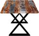 Corcoran Importation Zen 72" Live Edge Gray Sheesham Table Top-2