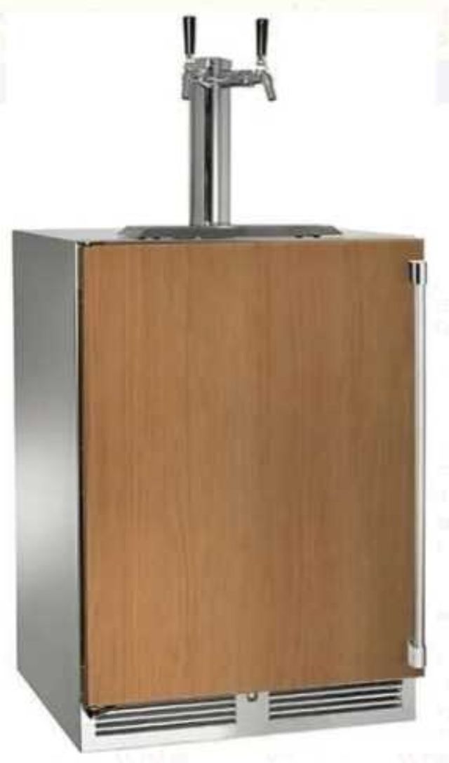 Perlick® Signature Series Panel Ready 24" Left Hinge Beer Dispenser-0