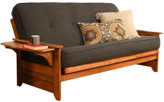 Kodiak Furniture Phoenix Barbados/Linen Charcoal Full Futon with Mattress-0