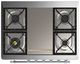 Ilve® Majestic III 36" White Pro Style Dual Fuel Natural Gas Range with Solid Door and Chrome Trim-2