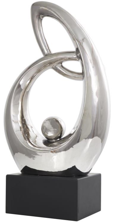 Deco Marche Silver Abstract Decorative Sculpture-2
